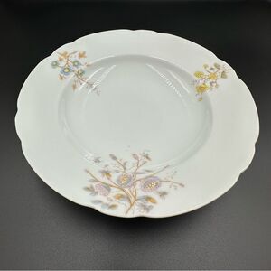 Leonard Vienna Austria Blue Yellow Floral Design Fine China 10” Dinner Plate
